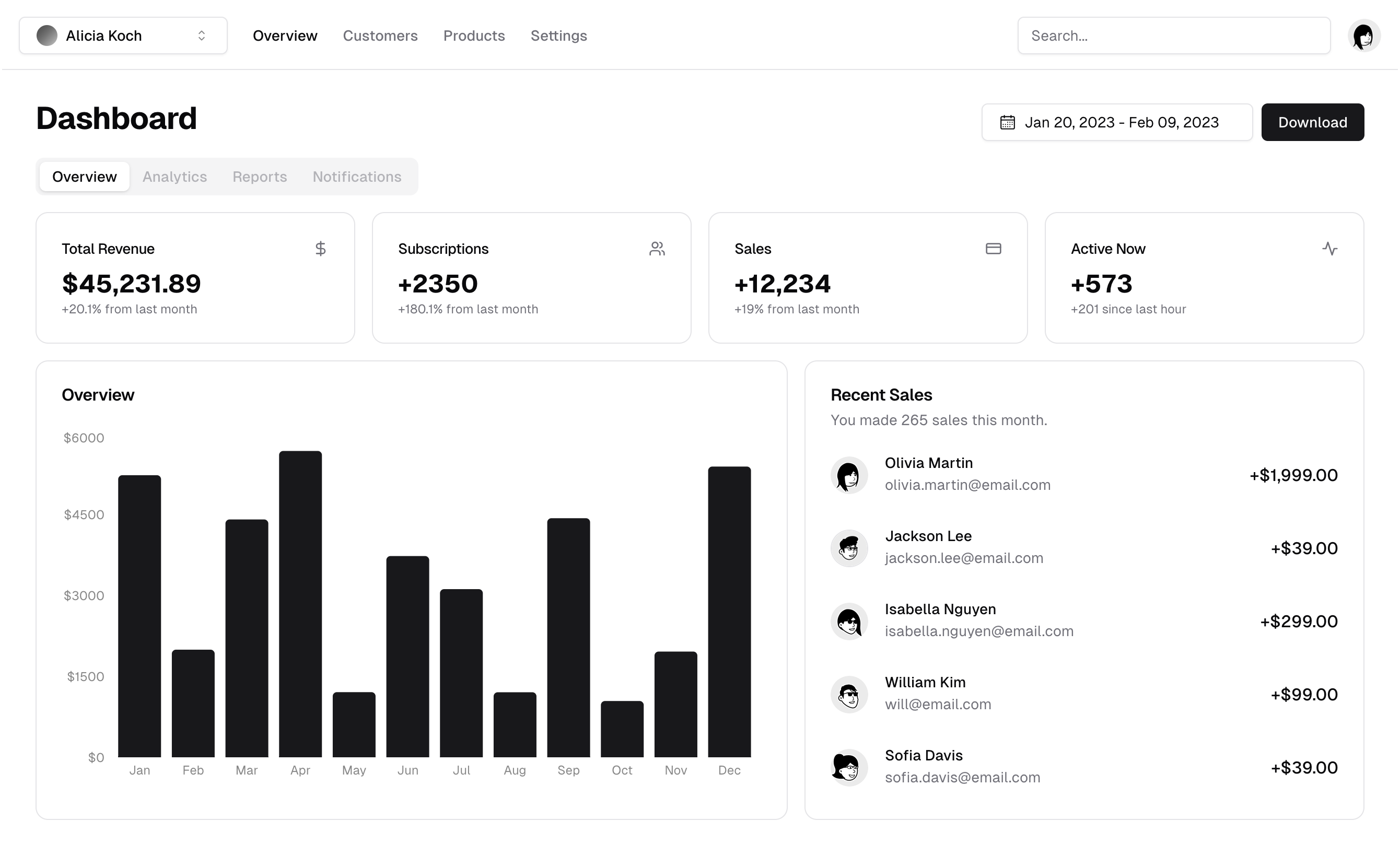 UI Components Preview